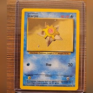Pokemon Staryu 65/102 Base Set Trading Card